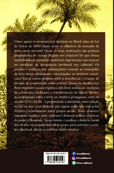 Por trás dos senhorios: senhores e camponeses em disputa por terras, corpos e almas na América portuguesa (1500-1759) Por trás dos senhorios Quarta Capa