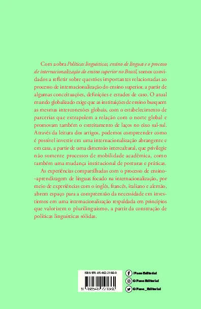 Políticas linguísticas, ensino de línguas e o processo de internacionalização do ensino superior no Brasil: Políticas linguísticas, ensino de línguas e o processo de internacionalização do ensino superior no Brasil: - Imagem 2