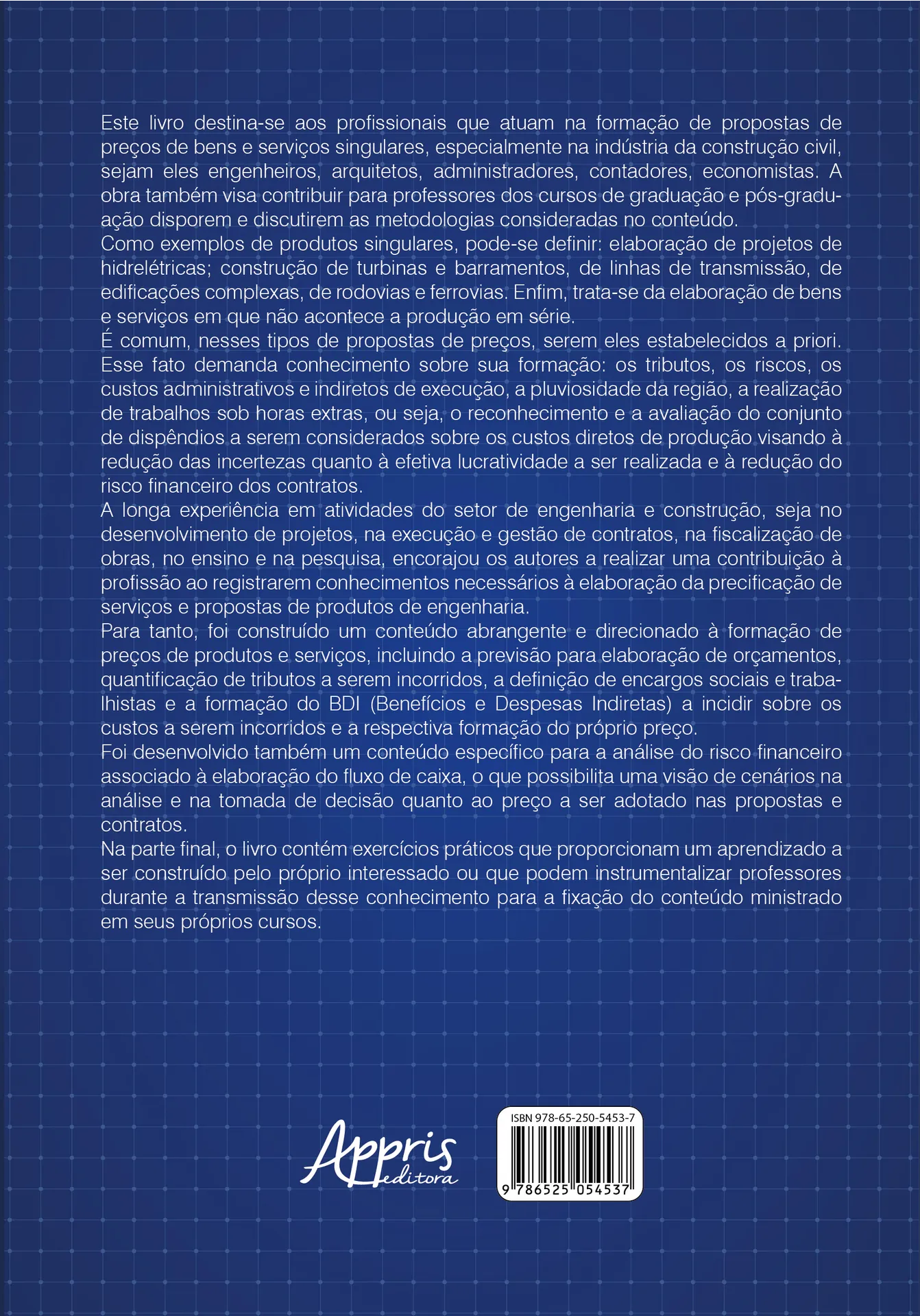 Precificação: Precificar serviços e empreitadas em Engenharia Precificação Quarta Capa