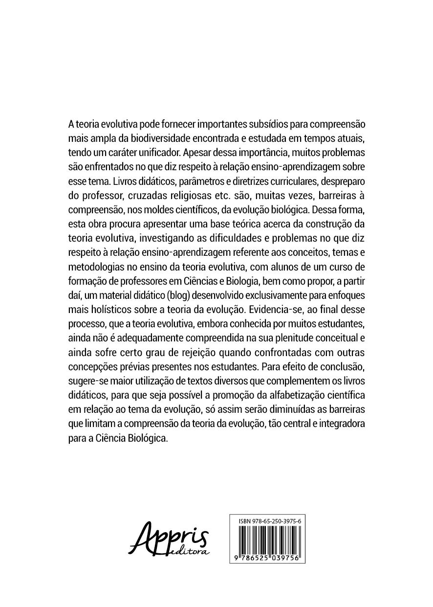 Resistências ao espírito científico?: a teoria da evolução e a docência em ciências Resistências ao espírito científico?: a teoria da evolução e a docência em ciências - Imagem 2