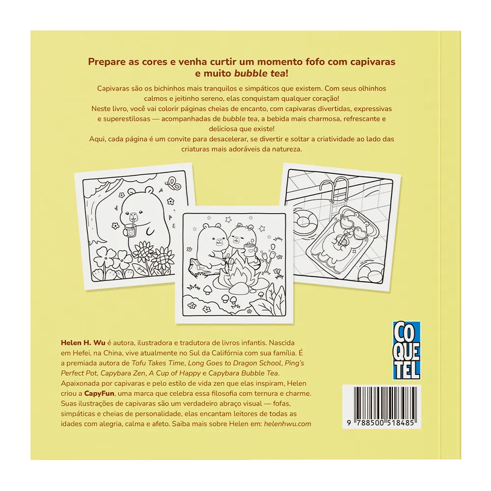 Capybara Bubble Tea: Livro de colorir Capybara Bubble Tea: Livro de colorir - Imagem 3