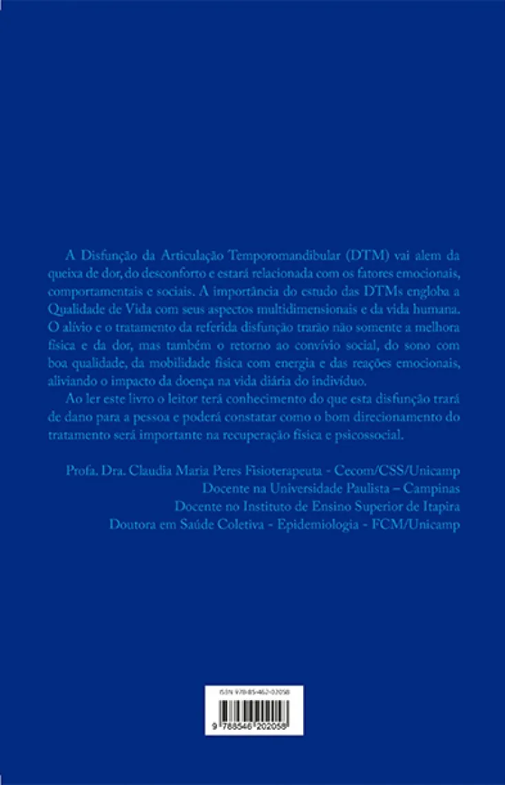 Postura corporal, equilíbrio postural e disfunção temporomandibular: Causas e consequências, tratamento e exercícios físicos Postura corporal, equilíbrio postural e disfunção temporomandibular Quarta Capa