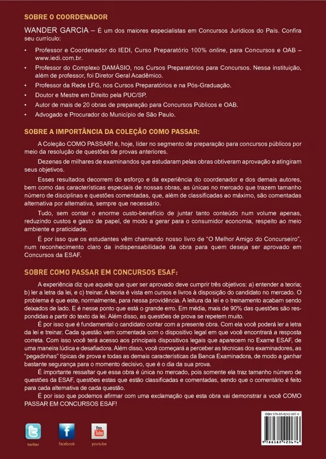 Como passar em concursos ESAF: 3.500 questões comentadas Como passar em concursos ESAF: 3.500 questões comentadas - Imagem 2