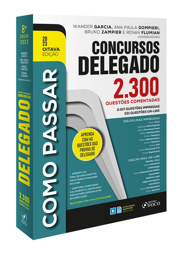 Como passar em concursos de delegado - 2.300 questões comentadas: Como passar em concursos de delegado - 2.300 questões comentadas: - Imagem 3