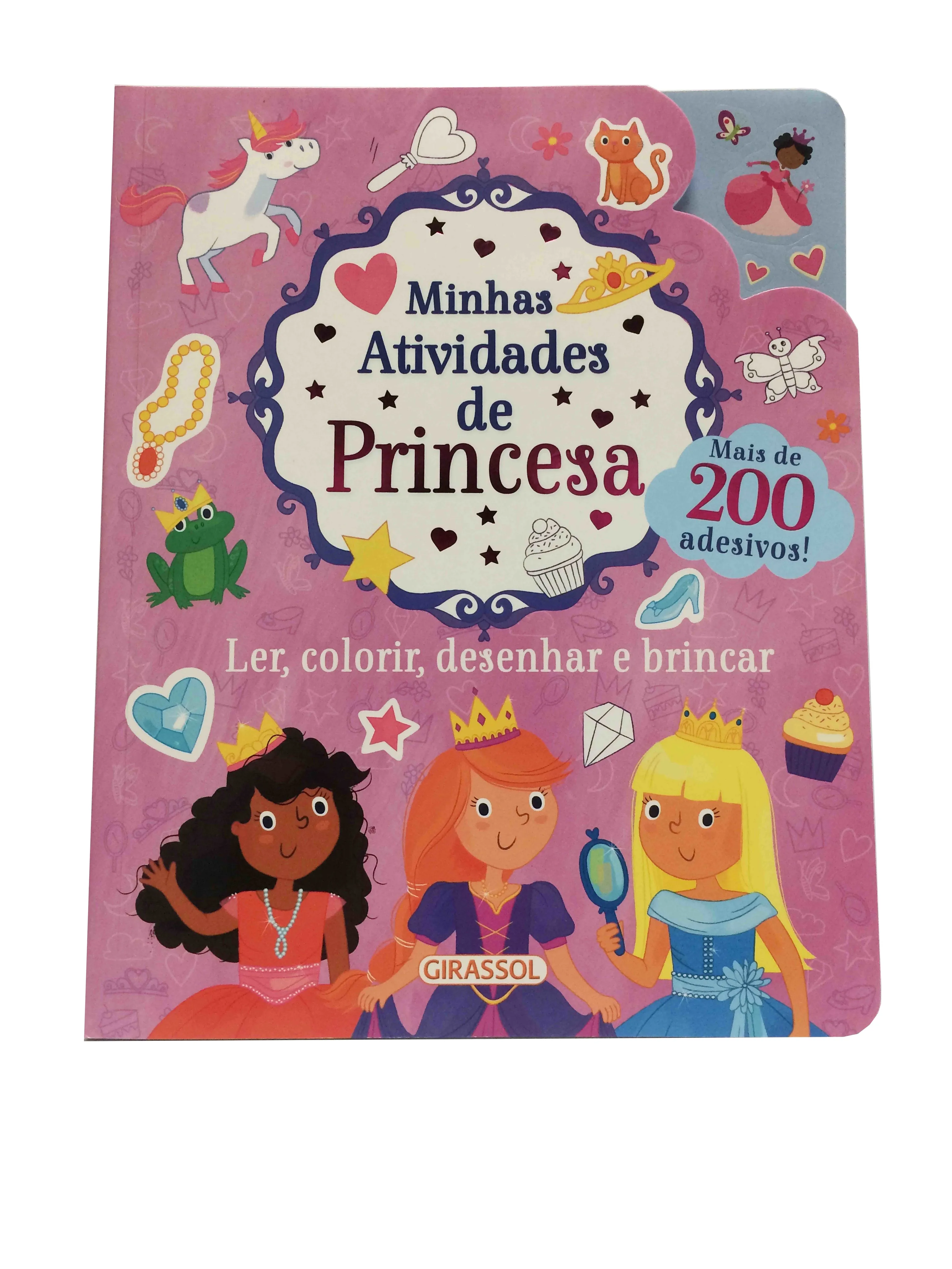 Minhas atividades de princesa - Ler, colorir, desenhar e brincar