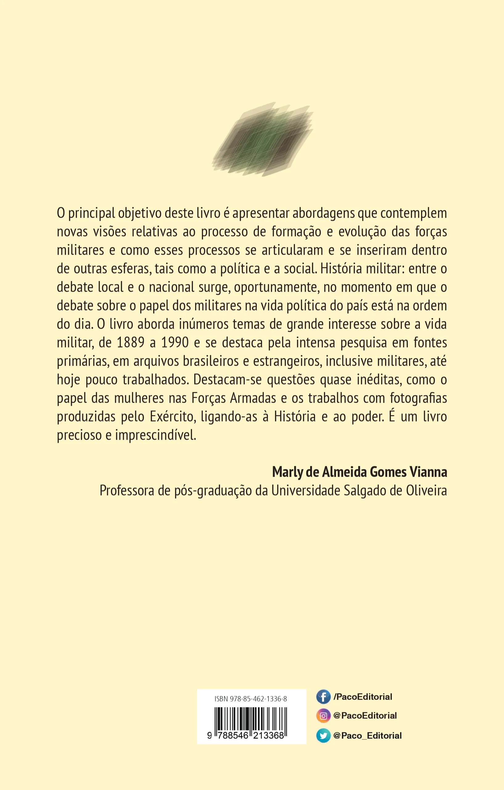 História militar: entre o debate local e o nacional História militar Quarta Capa