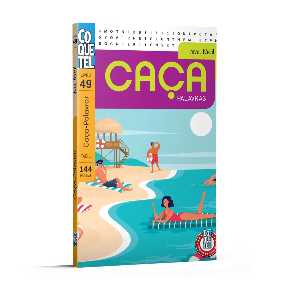 Livro coquetel caça-palavras nível fácil ed 49 Livro coquetel caça-palavras nível fácil ed 49