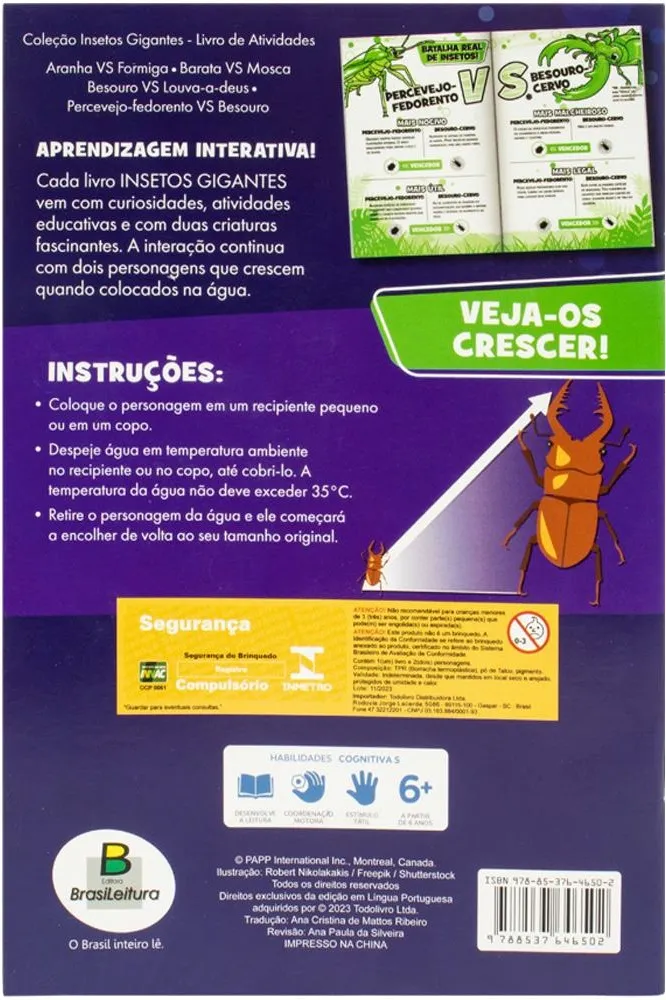 Insetos gigantes - Livro de atividades - Percevejo-fedorento vs Besouro: Insetos gigantes - Livro de atividades - Percevejo-fedorento vs Besouro: - Imagem 2