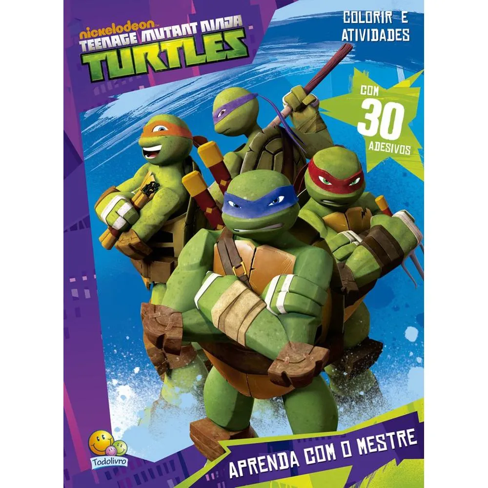 Colorir e Atividades com Adesivos: Ninja Colorir e Atividades com Adesivos: Ninja