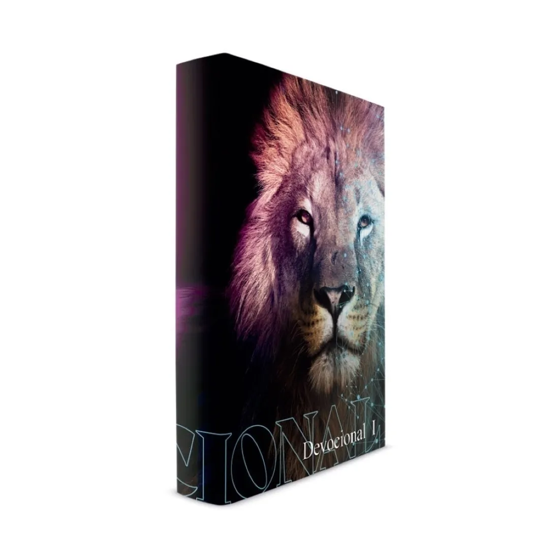 Devocional I - Capa leão neon - Capa dura + marca páginas - Book7: Devocional I - Capa leão neon - Capa dura + marca páginas - Book7: - Imagem 2