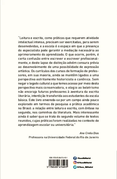 Escrita criativa e ensino II: diferentes perspectivas teórico-metodológicas e seus impactos na educação literária Escrita criativa e ensino II Quarta Capa