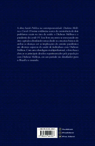 Saúde pública na contemporaneidade: Diabetes mellitus e Covid-19 Saúde pública na contemporaneidade Quarta Capa