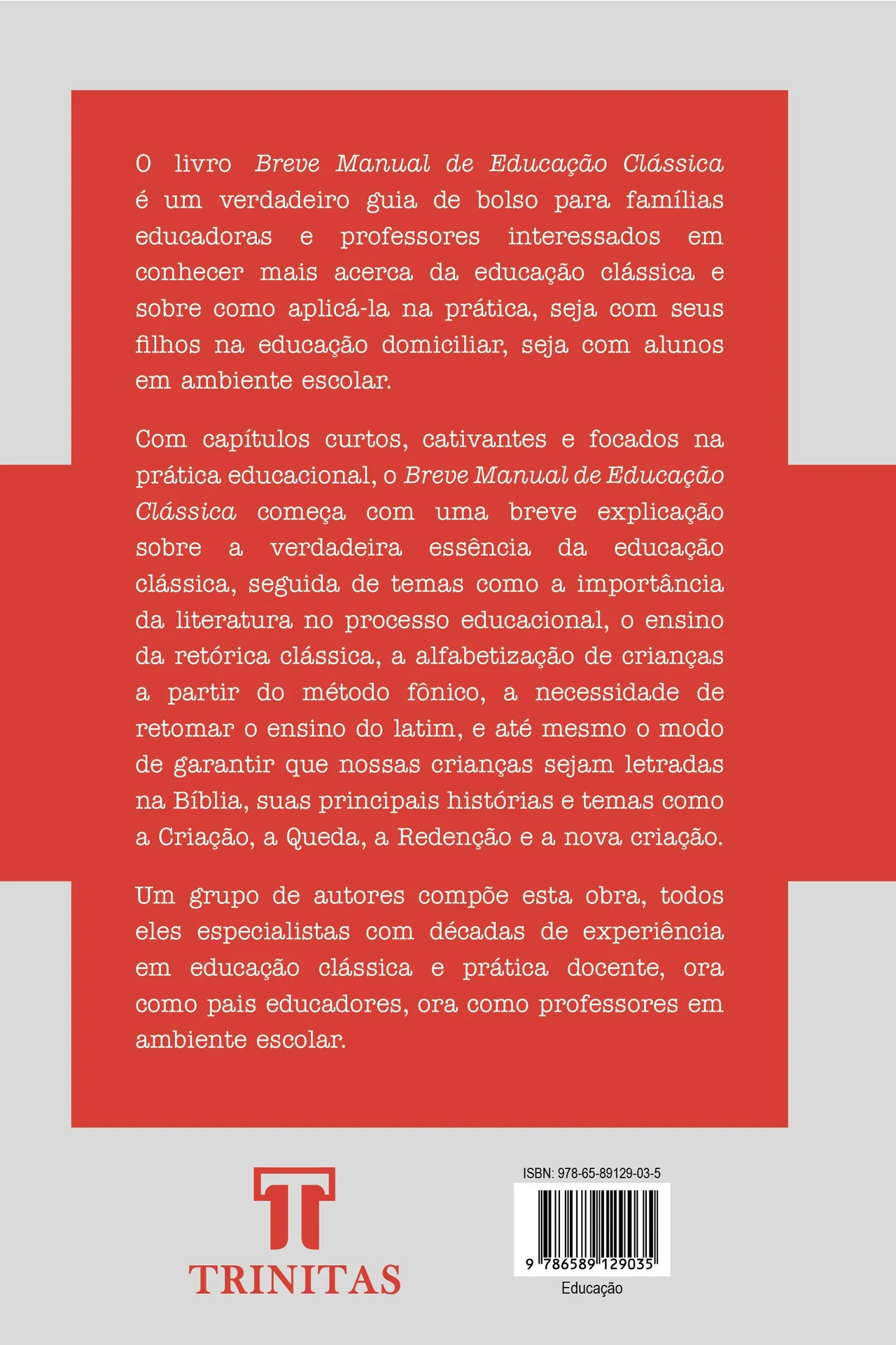 Breve manual de educação clássica: Breve manual de educação clássica: - Imagem 2