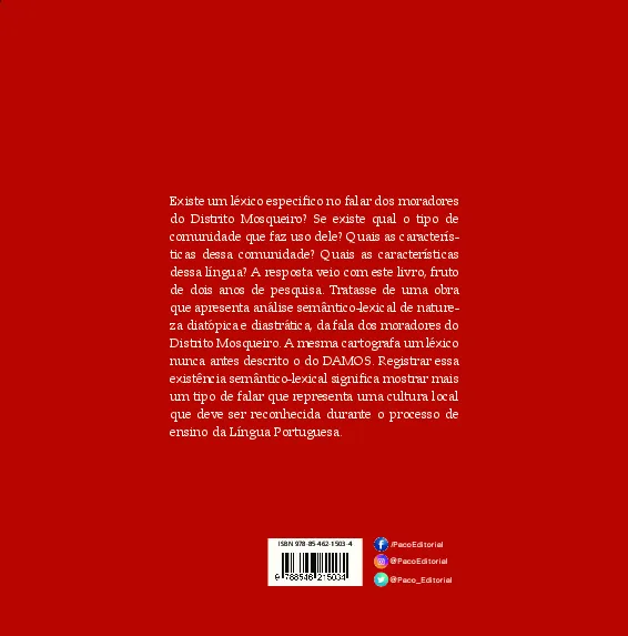 Pelos caminhos da cartografia linguística paraense: um estudo semântico-lexical do distrito Mosqueiro numa perspectiva socioeducacional Pelos caminhos da cartografia linguística paraense Quarta Capa