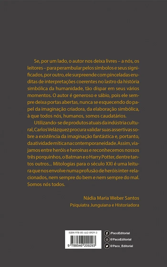 Mitologias para o século XXI: Facultas characteristica Mitologias para o século XXI Quarta Capa