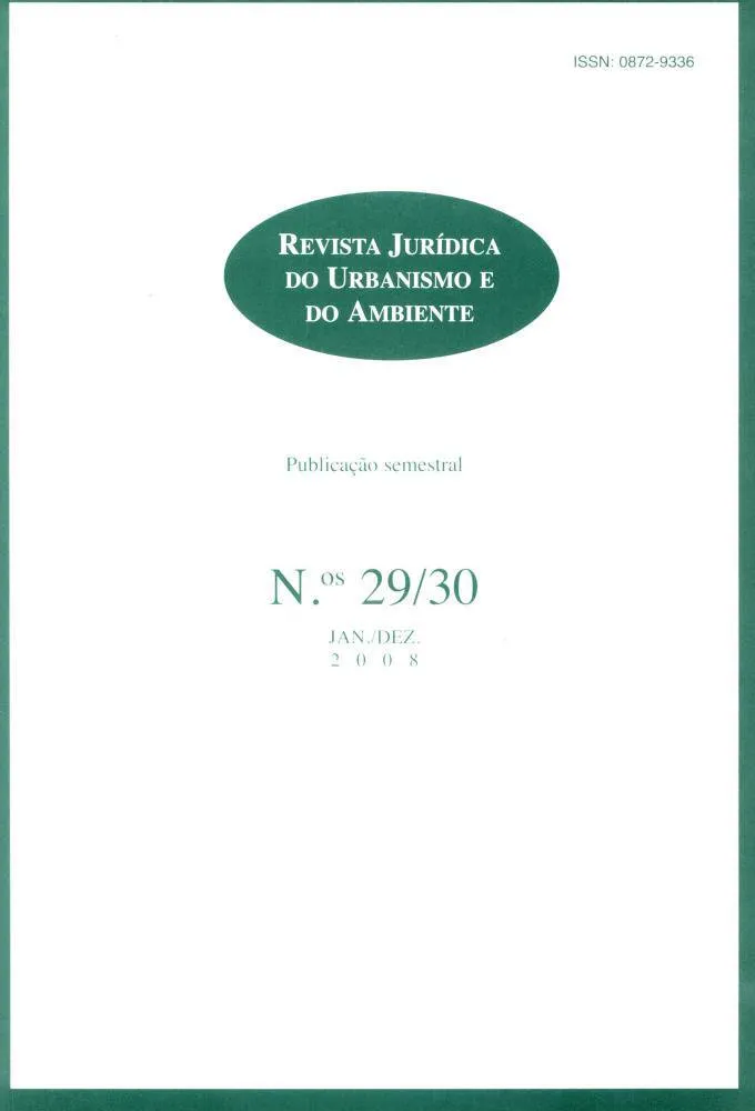 Revista jurídica do urbanismo e do ambiente Revista jurídica do urbanismo e do ambiente