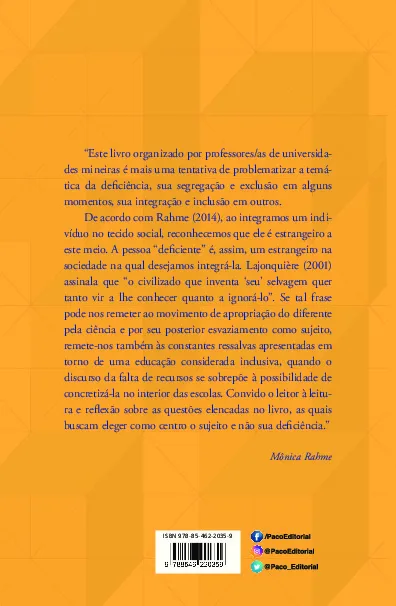 Repercussões das políticas de inclusão na formação docente Repercussões das políticas de inclusão na formação docente Quarta Capa
