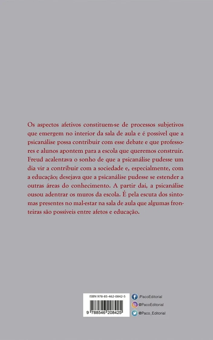 Afetos: Que queres de mim? Afetos Quarta Capa