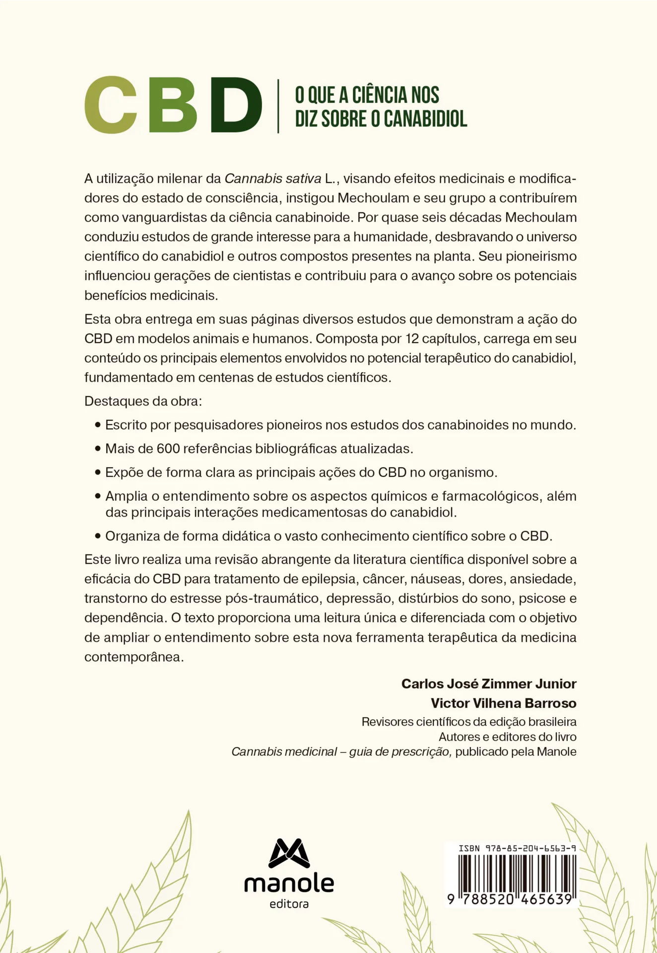 CBD: O que a ciência nos diz sobre o canabidiol CBD Quarta Capa