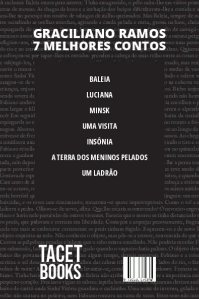 7 Melhores Contos - Graciliano Ramos 7 Melhores Contos - Graciliano Ramos Quarta Capa
