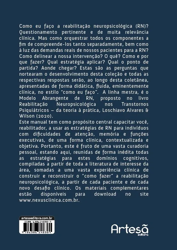 Manual de estratégias de reabilitação neuropsicológica para atenção, memória e funções executivas: Manual de estratégias de reabilitação neuropsicológica para atenção, memória e funções executivas: - Imagem 2
