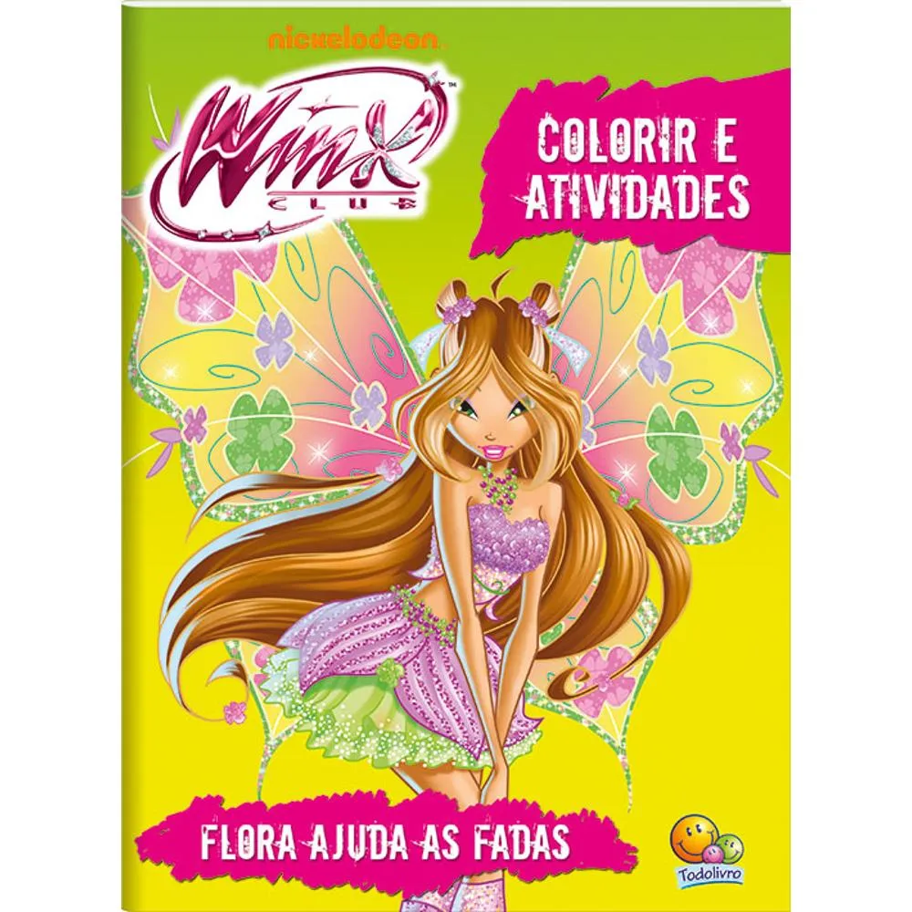 Colorir e Atividades-Winx:Flora ajuda as... Colorir e Atividades-Winx:Flora ajuda as...