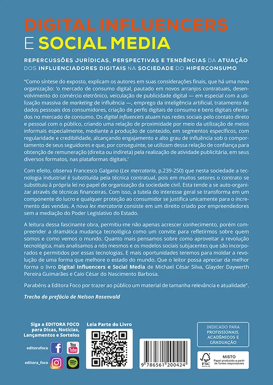 Digital influencers e social media - Repercussões jurídicas: repercussões jurídicas, perspectivas e tendências da atuação dos influenciadores digitais na sociedade do hiperconsumo Digital influencers e social media - Repercussões jurídicas: repercussões jurídicas, perspectivas e tendências da atuação dos influenciadores digitais na sociedade do hiperconsumo - Imagem 2