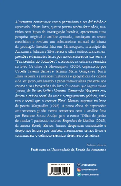 Memória, linguagem e crítica social: registros literários de Manacapuru (AM) Memória, linguagem e crítica social Quarta Capa