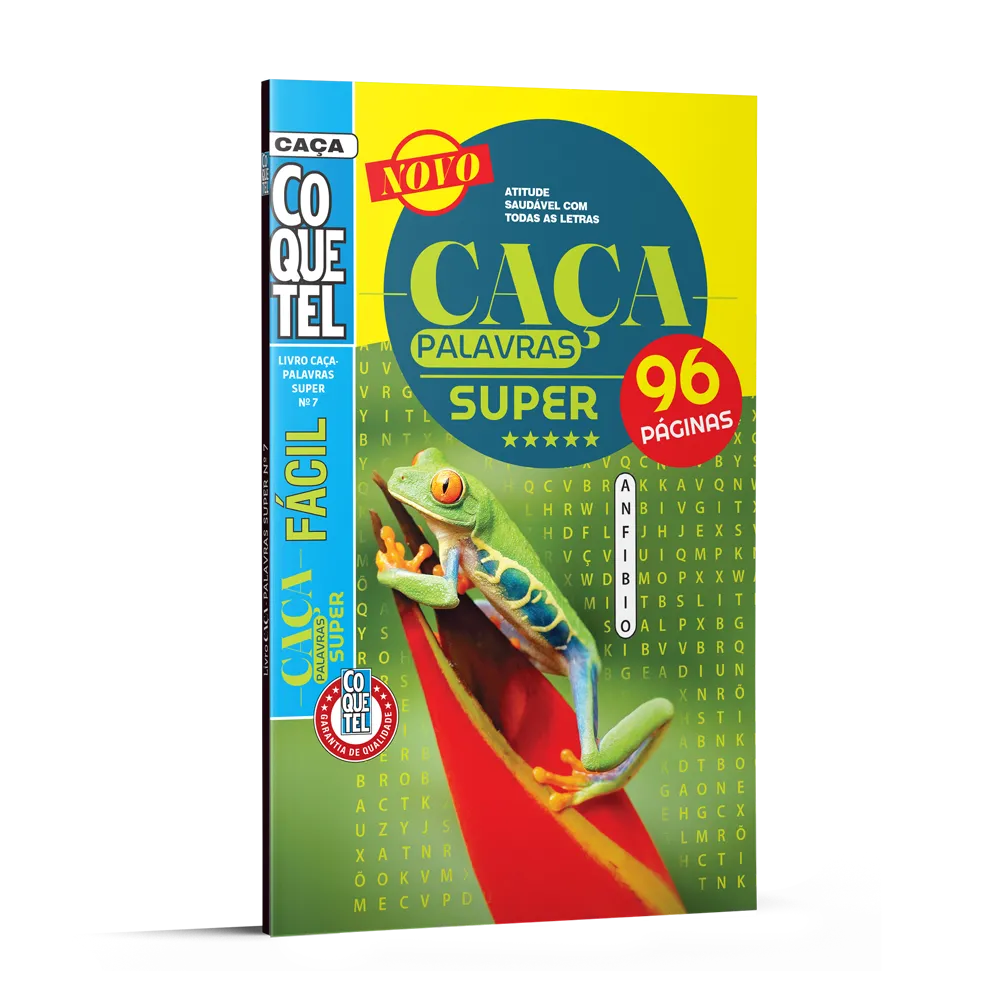 Livro coquetel caça palavras super nível fácil ed 07 Livro coquetel caça palavras super nível fácil ed 07
