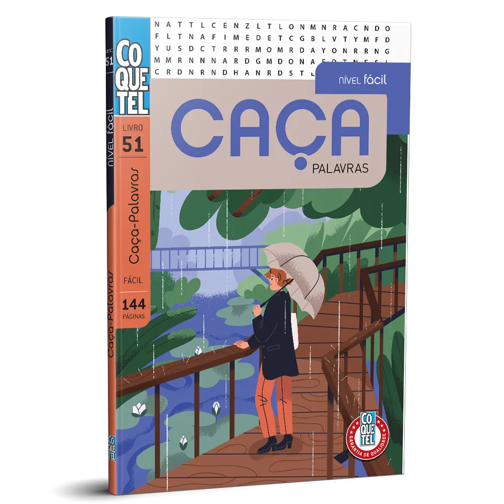 Livro coquetel caça-palavras nível fácil ed 51 Livro coquetel caça-palavras nível fácil ed 51