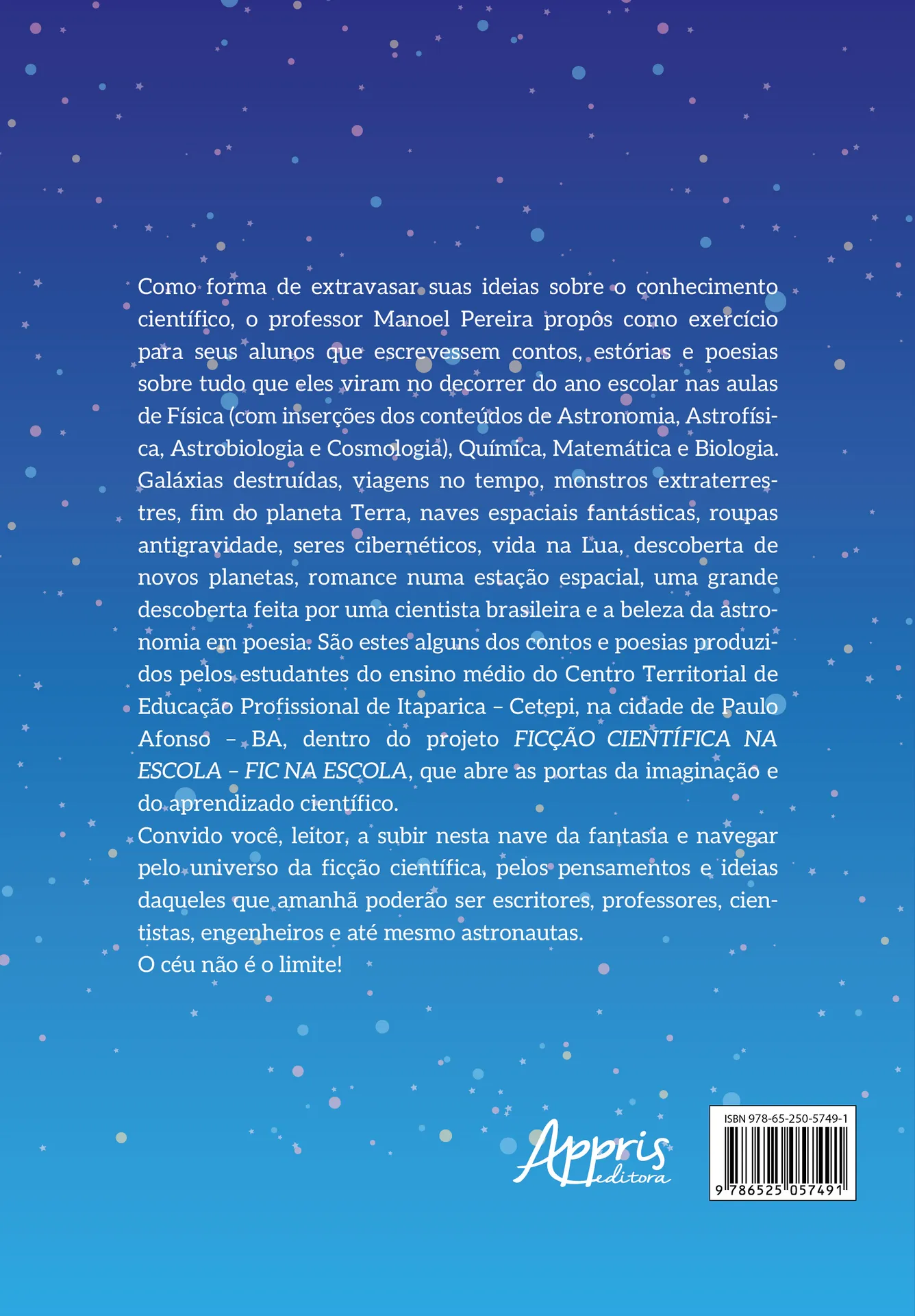 Ficção científica na escola Ficção científica na escola Quarta Capa