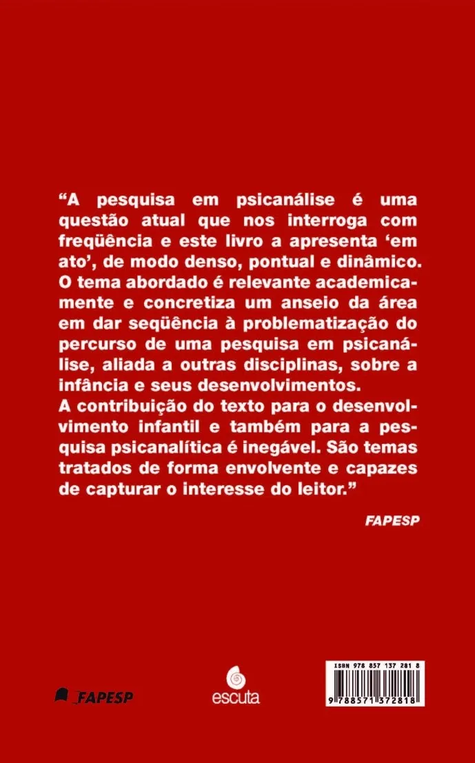 Psicanálise com crianças: clínica e pesquisa Psicanálise com crianças Quarta Capa