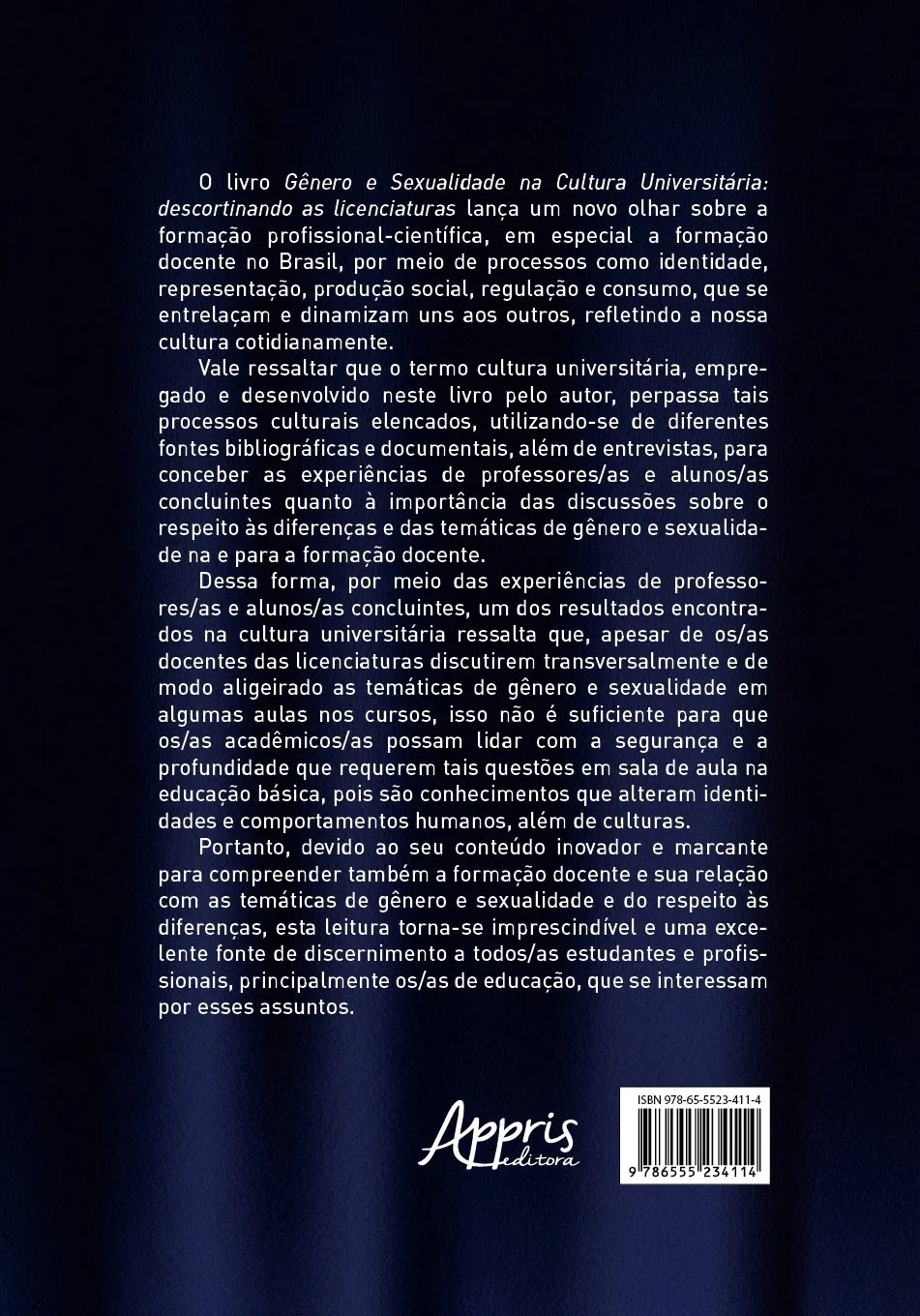 Gênero e sexualidade na cultura universitária: descortinando as licenciaturas: Gênero e sexualidade na cultura universitária: descortinando as licenciaturas: - Imagem 2