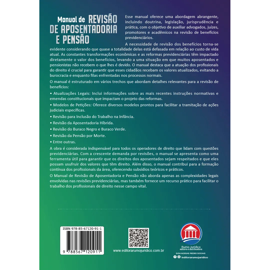 Manual de revisão de aposentadoria e pensão: doutrina e prática Manual de revisão de aposentadoria e pensão: doutrina e prática - Imagem 2