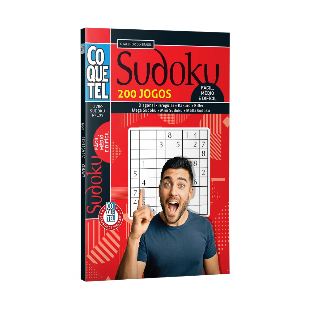 Livro coquetel sudoku fc/md/df ed 199 Livro coquetel sudoku fc/md/df ed 199