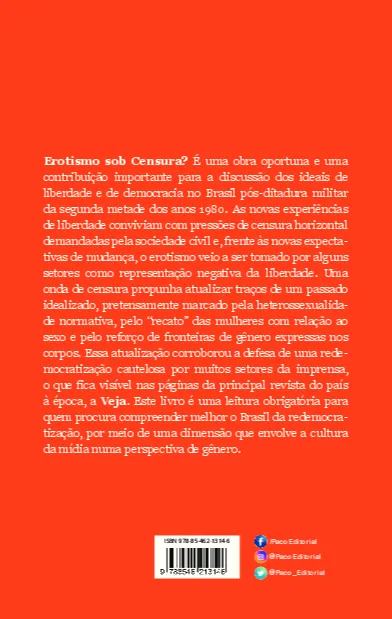Erotismo sob censura?: censura e televisão na revista Veja Erotismo sob censura? Quarta Capa