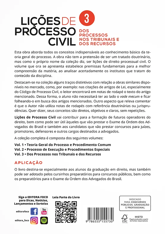 Lições de processo civil: dos processos nos tribunais e dos recursos Lições de processo civil: dos processos nos tribunais e dos recursos - Imagem 2