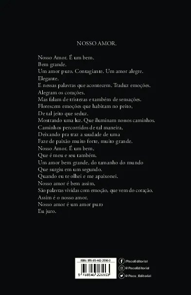 Nosso amor Nosso amor Quarta Capa