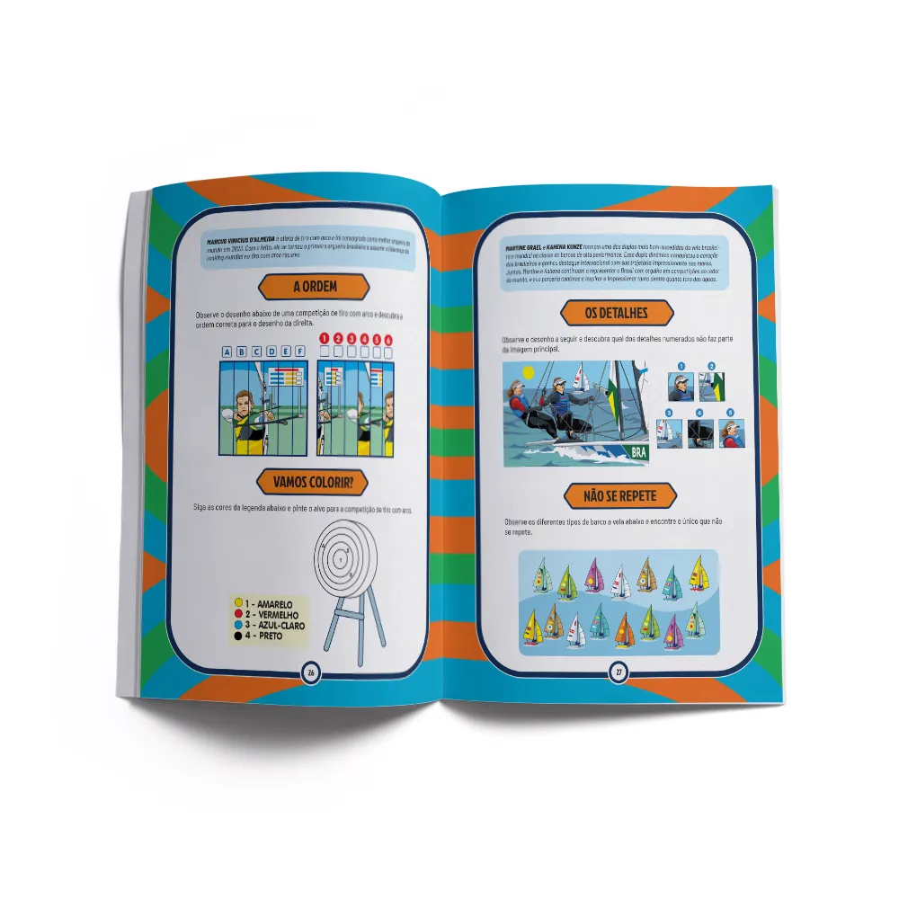 Coleção Milkshake - Grandes atletas do Brasil: Passatempos para você também se tornar um campeão Coleção Milkshake - Grandes atletas do Brasil: Passatempos para você também se tornar um campeão - Imagem 2