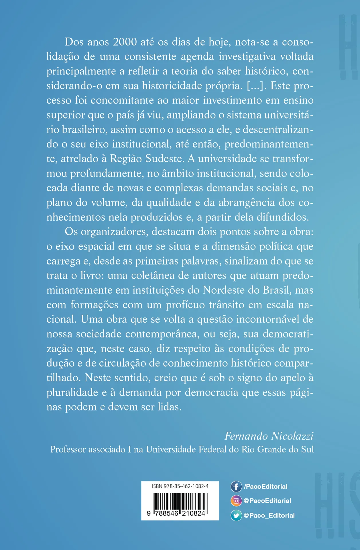 Teoria da história e história da historiografia dos séculos XIX e XX: ensaios Teoria da história e história da historiografia dos séculos XIX e XX Quarta Capa