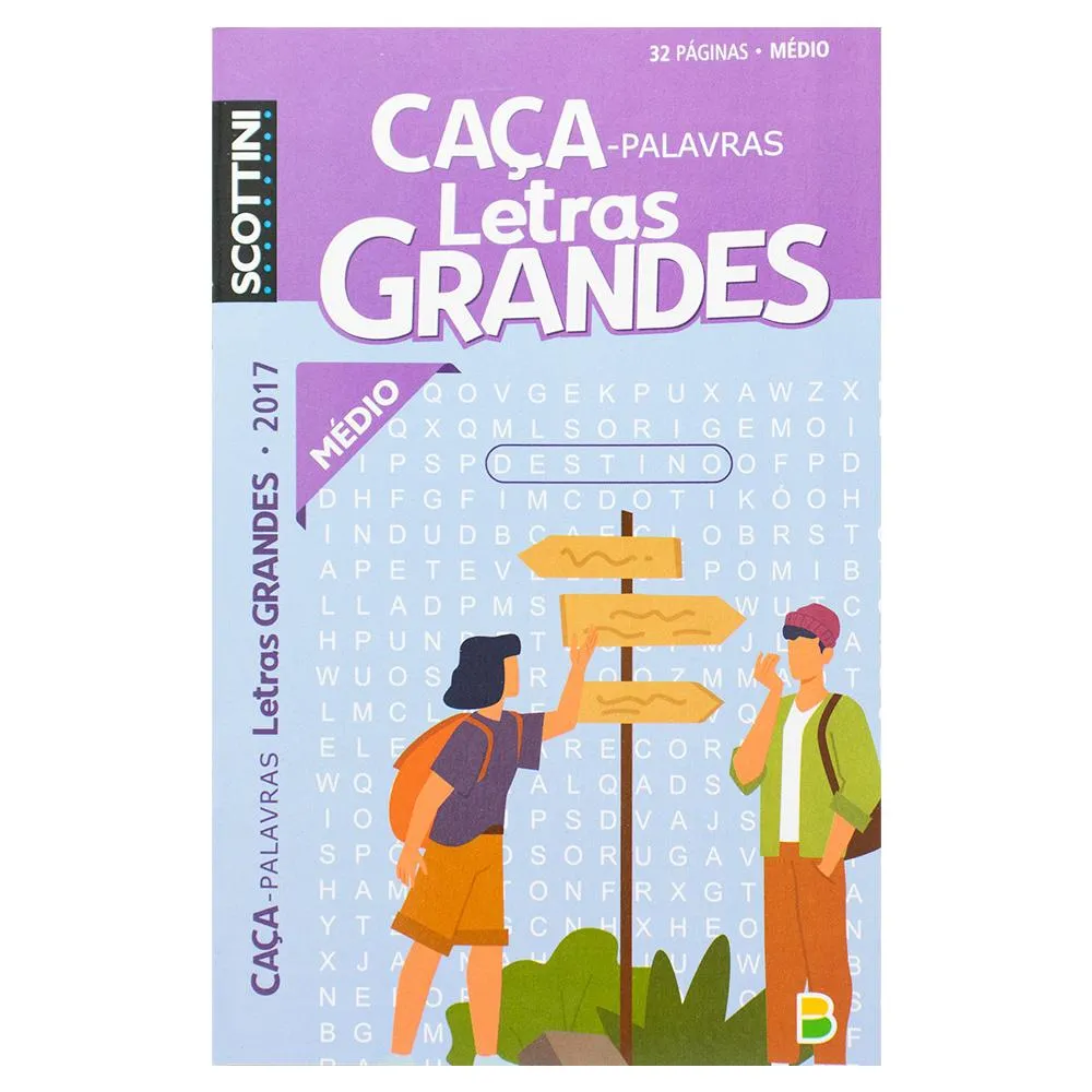 Scottini Caça-palavras Letras Grandes (32p) N.2017 (Médio) Scottini Caça-palavras Letras Grandes (32p) N.2017 (Médio)