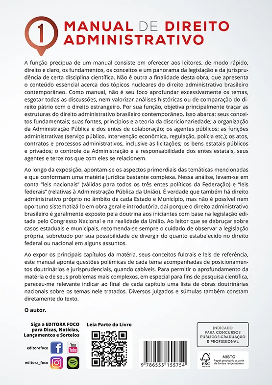 Manual de direito administrativo: fundamentos, fontes, princípios, organização e agentes Manual de direito administrativo: fundamentos, fontes, princípios, organização e agentes - Imagem 2