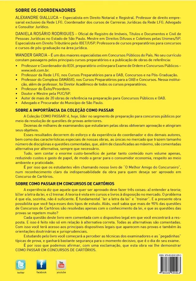 Como passar em concursos de cartórios: 2.400 questões comentadas Como passar em concursos de cartórios: 2.400 questões comentadas - Imagem 2