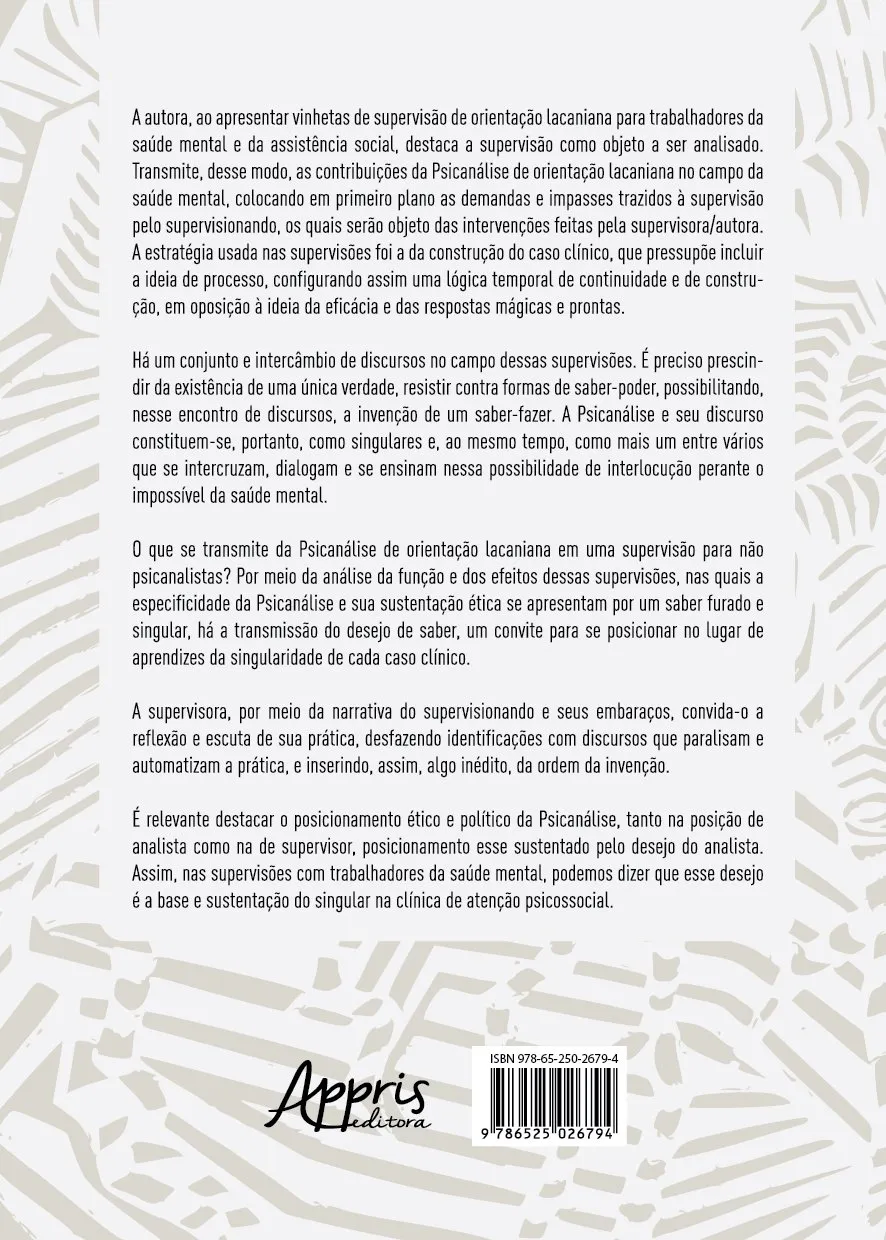 Supervisão de orientação lacaniana na saúde mental: Supervisão de orientação lacaniana na saúde mental: - Imagem 2