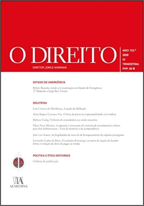 O Direito - Ano 152 III - 2020 O Direito - Ano 152 III - 2020