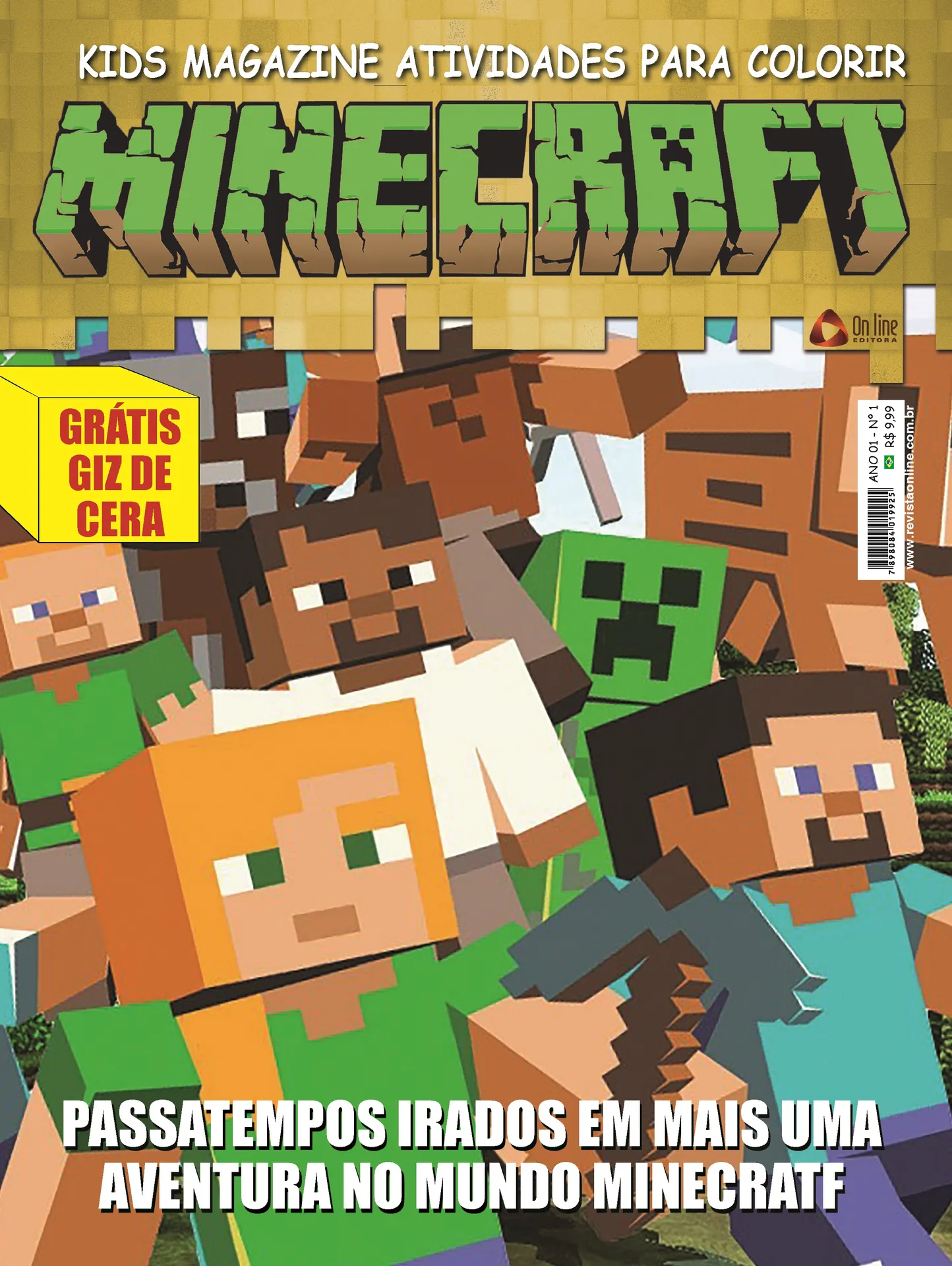 Kids magazine atividades para colorir - Minecraft Kids magazine atividades para colorir - Minecraft