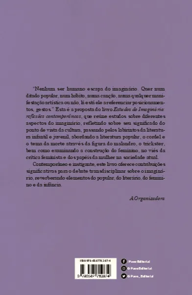 Estudos do imaginário: reflexões contemporâneas Estudos do imaginário Quarta Capa