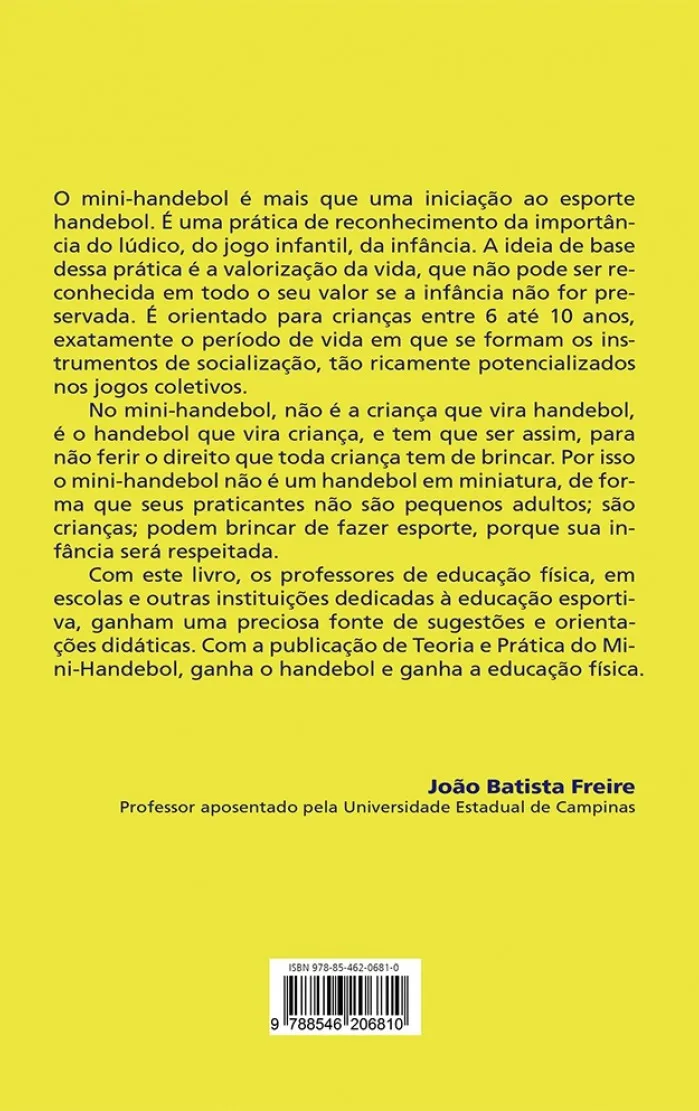 Teoria e prática do mini-handebol Teoria e prática do mini-handebol Quarta Capa