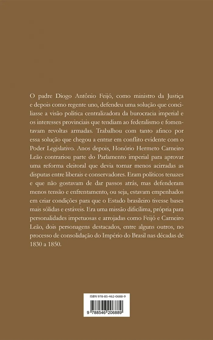 Conciliação política no império (1831-1855) Conciliação política no império (1831-1855) Quarta Capa