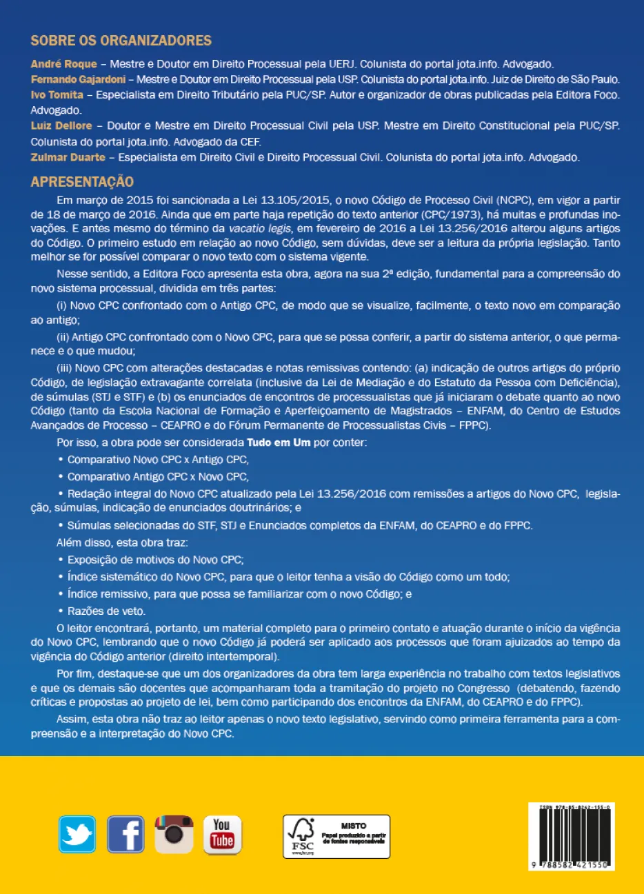 Novo CPC: Anotado e comparado - Tudo em um Novo CPC: Anotado e comparado - Tudo em um - Imagem 2